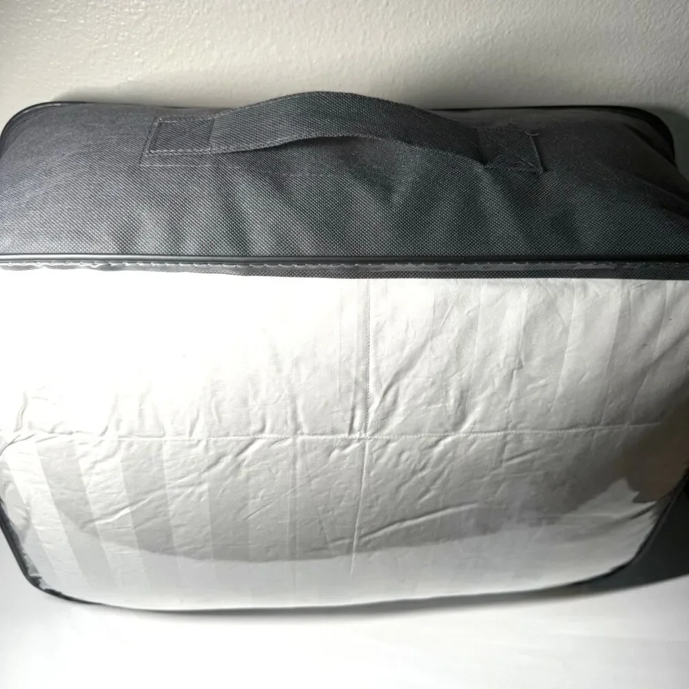Puredown All Season White Goose Down Comforter 500 TC Cotton Baffle Box Duvet In